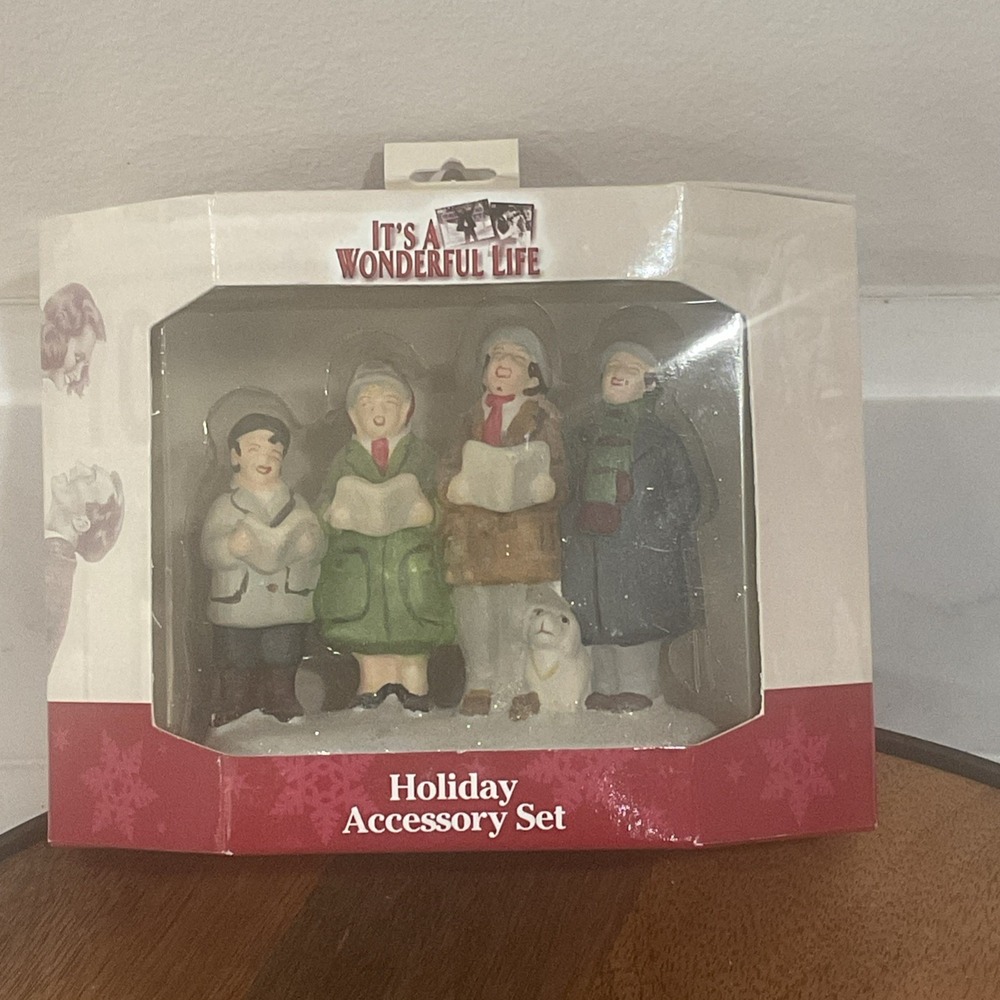 It's a Wonderful Life Carolers Holiday Accessory Set 2005 Enesco NIB NEW